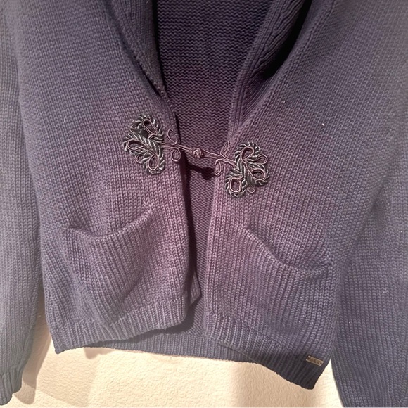 Ralph Lauren Denim & Supply Cotton Shawl Collar Cardigan Black Size Medium - Picture 4 of 6